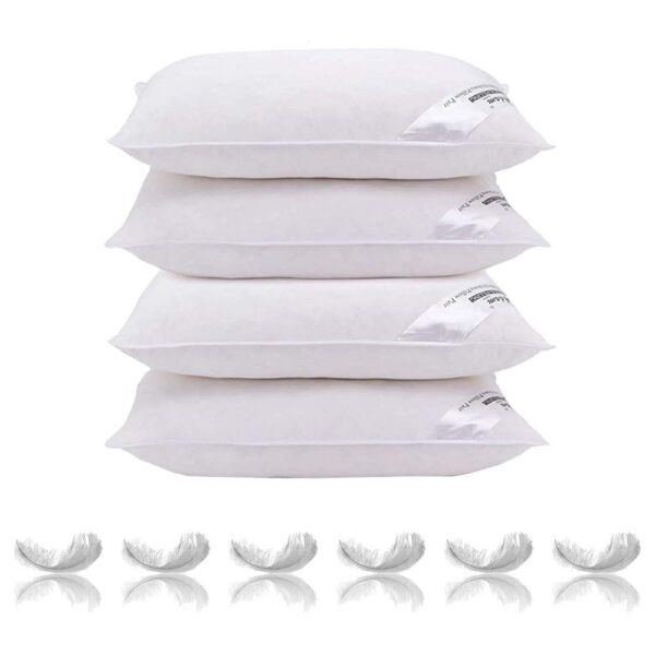 Duck Feather Pillows Pack of 4