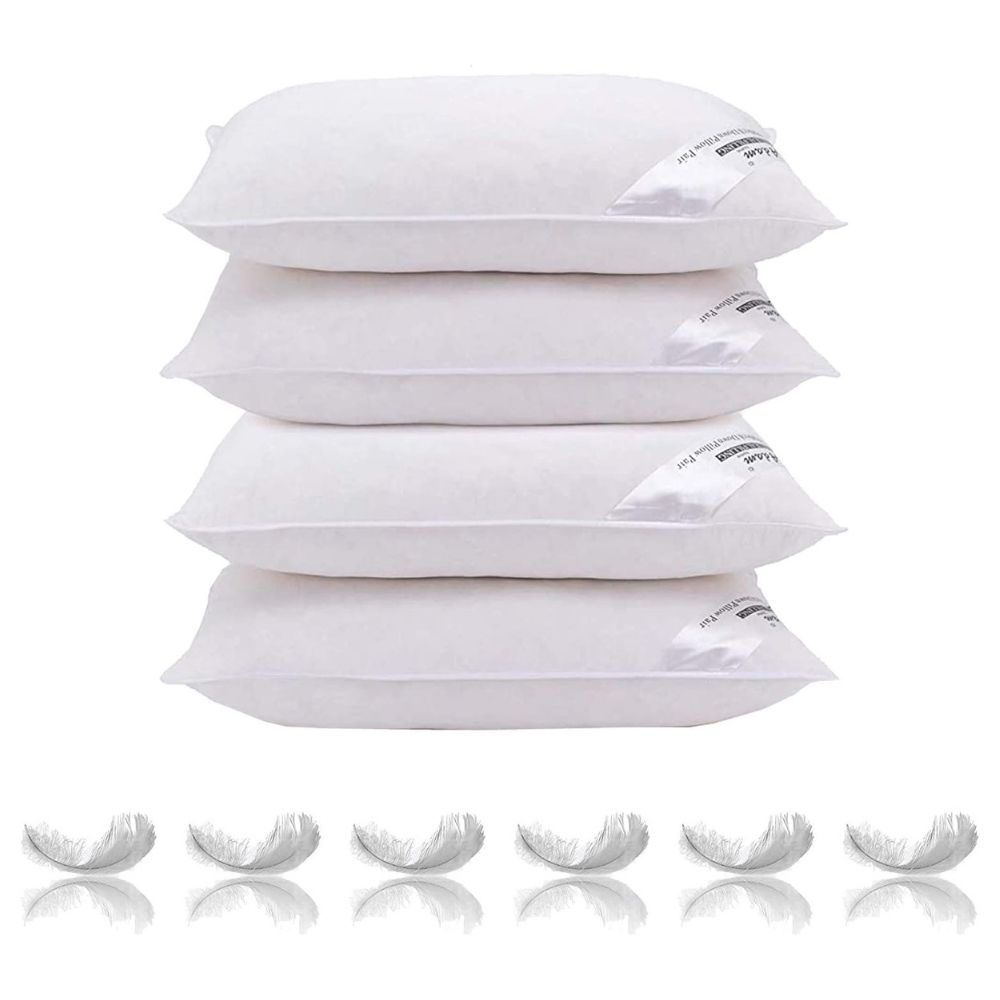 Duck Feather Pillows Pack of 4