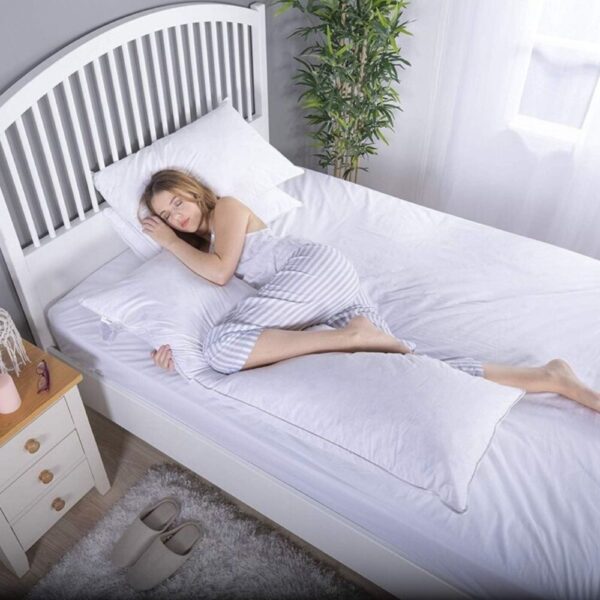 Filled Bolster Pillow King 5FT White